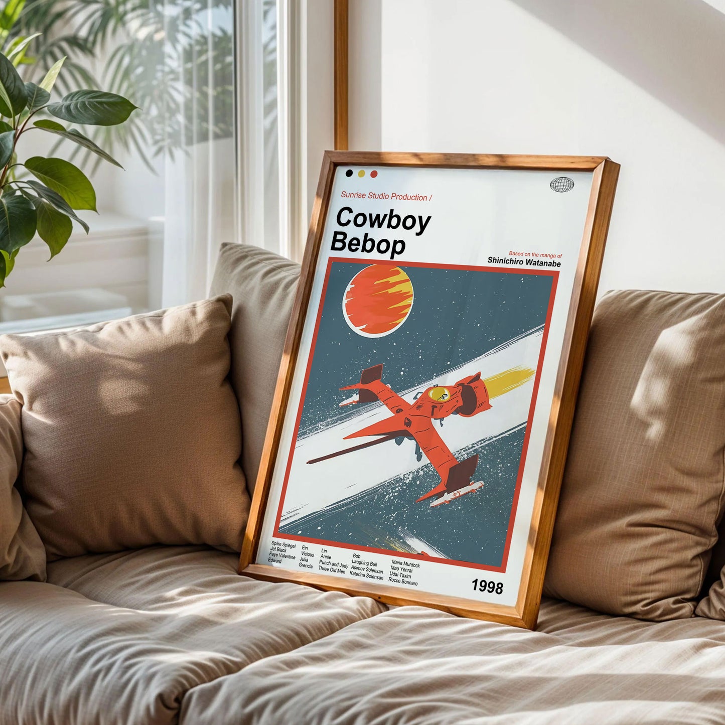 Cowboy Bebop Swordfish Spaceship Poster