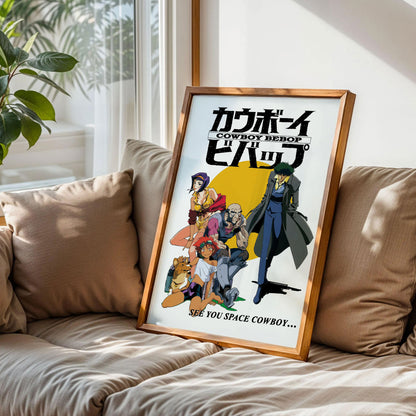 Vintage Cowboy Bebop Jet Black, Ed, Poster