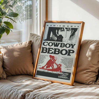 Cowboy Bebop Spike Spiegel and Jet Black Art Print