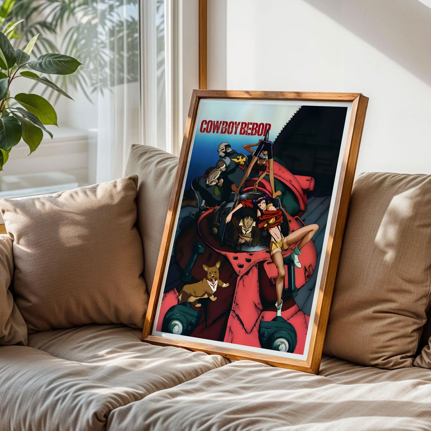Cowboy Bebop Faye Valentine, Edward, and Ein Poster