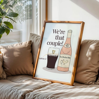 Guinness and Prosecco Couple Print