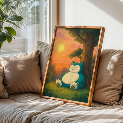 Pokemon Snorlax Poster