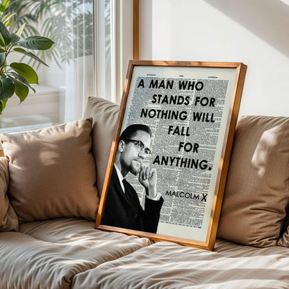 Malcolm X Black History Month Poster