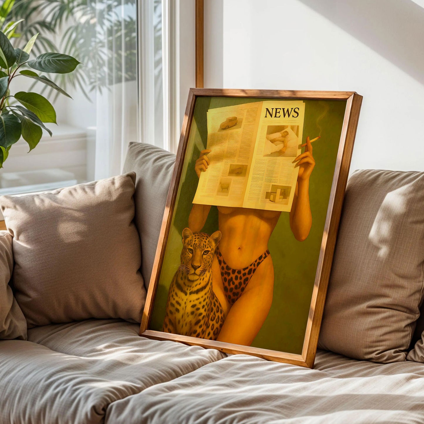 Retro Leopard Marlboro Cigarette Art