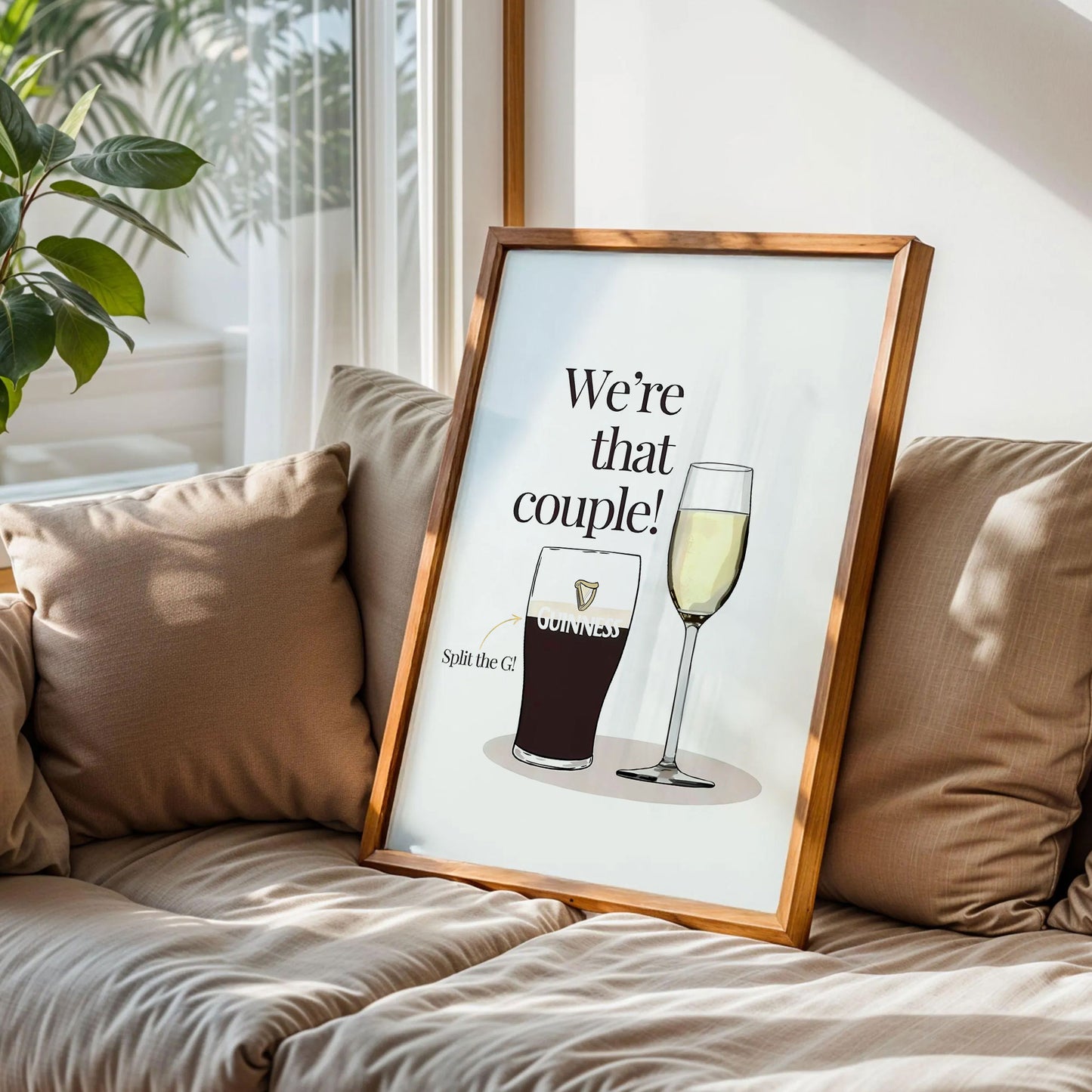 Guinness and Prosecco Couple Print