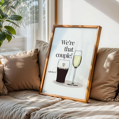Guinness and Prosecco Couple Print