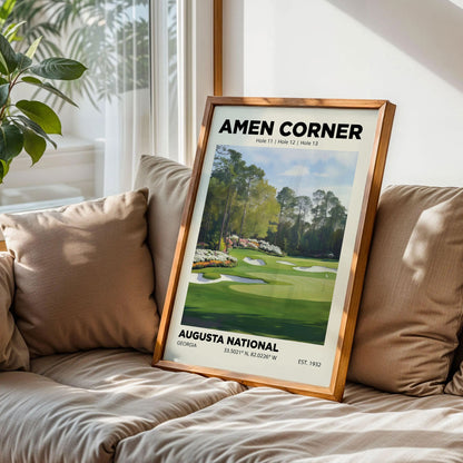 Amen Corner Augusta Golf Club Poster