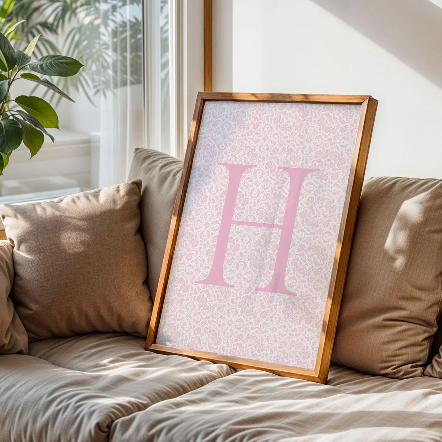 Floral Letter H Print