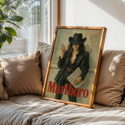 Vintage Marlboro Cigarettes Poster