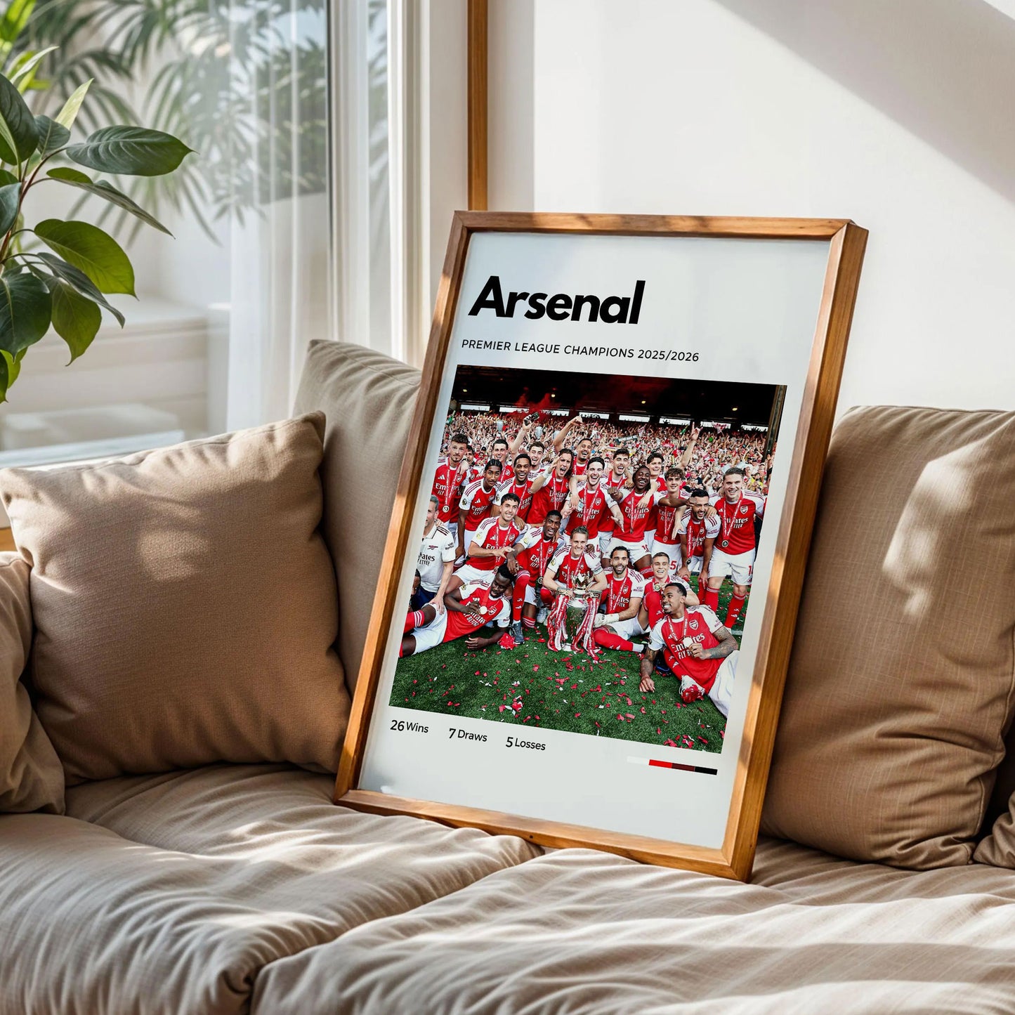 Arsenal 2026 Premier League Champions Poster