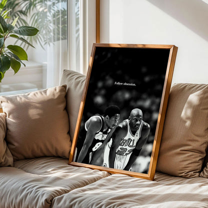 Kobe Bryant and Michael Jordan Print