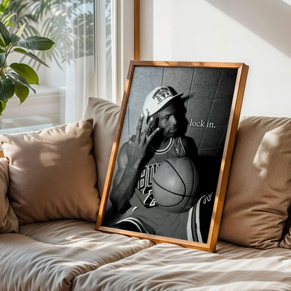 Michael Jordan 3 Fingers Poster
