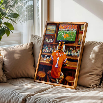 Clemson Tigers Mascot Art Print