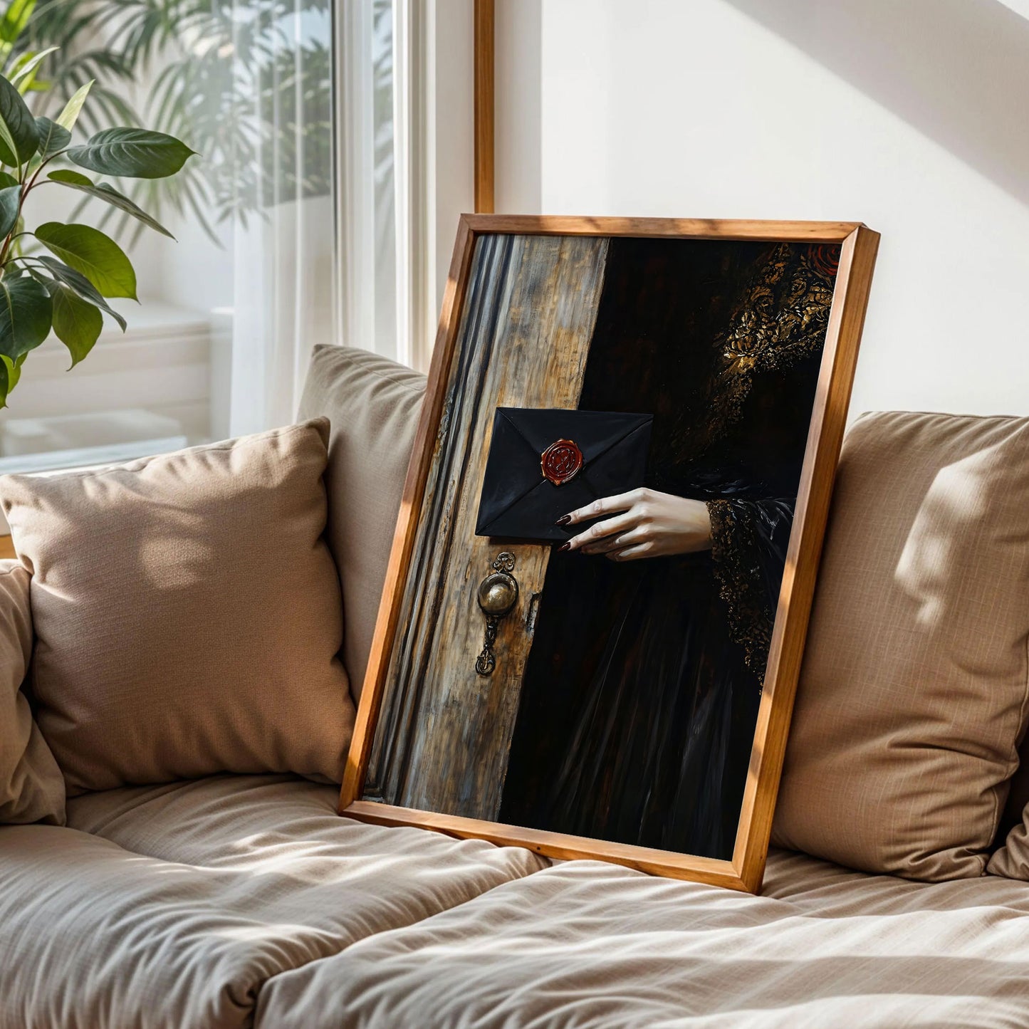 Dark Moody Victorian Woman Wall Art