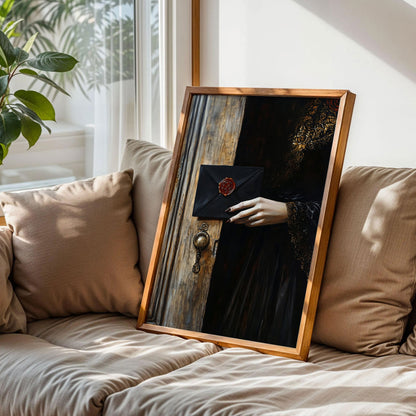 Dark Moody Victorian Woman Wall Art