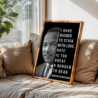 Martin Luther King Quote Poster
