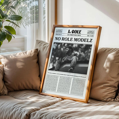 J. Cole No Role Modelz Poster