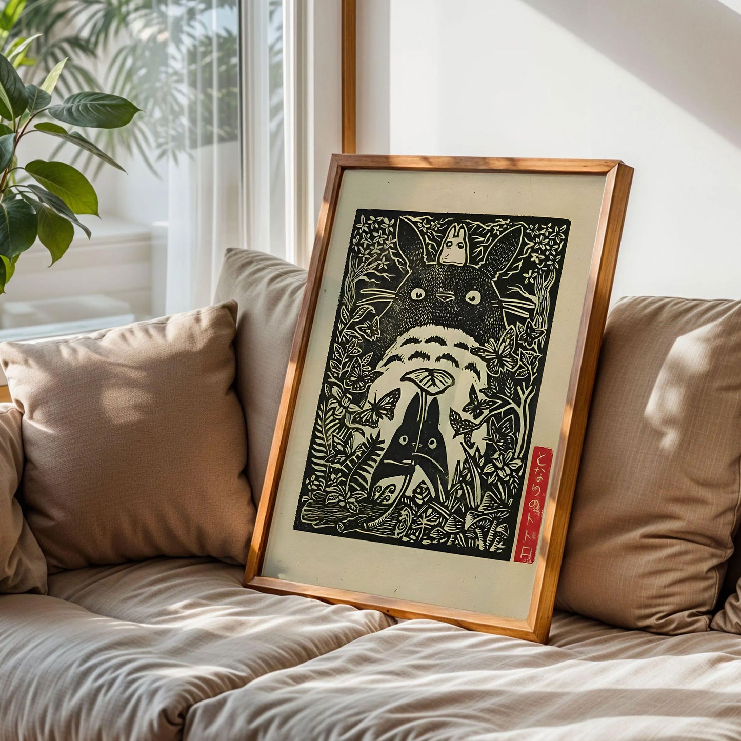 Vintage Totoro Anime Art