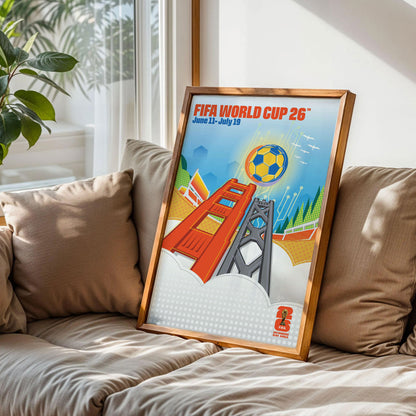 Francisco Host City 2026 Football Poster