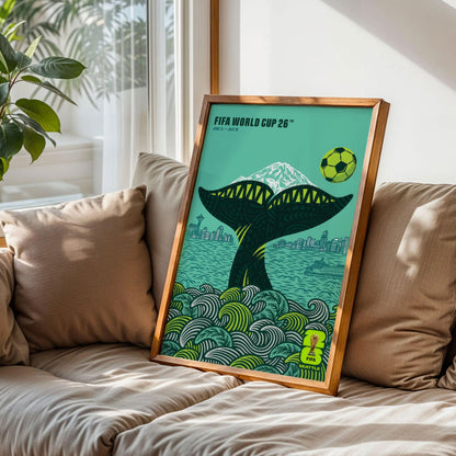 Seattle Host City Football Poster