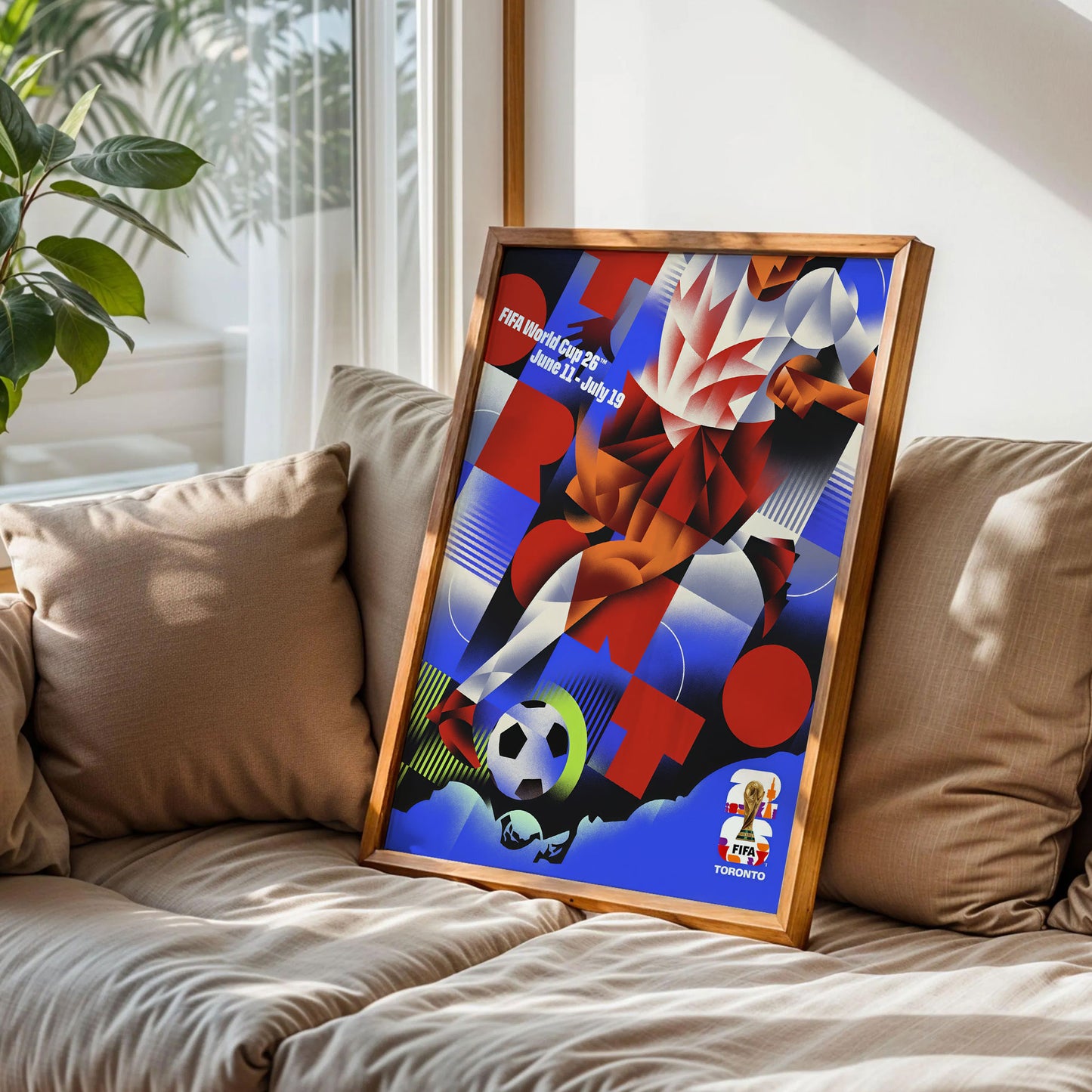 Toronto Host City Football Poster