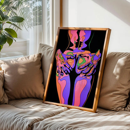 Scorpio Squeeze Blacklight Poster
