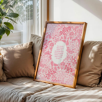 Porch Light Noah Kahan Poster