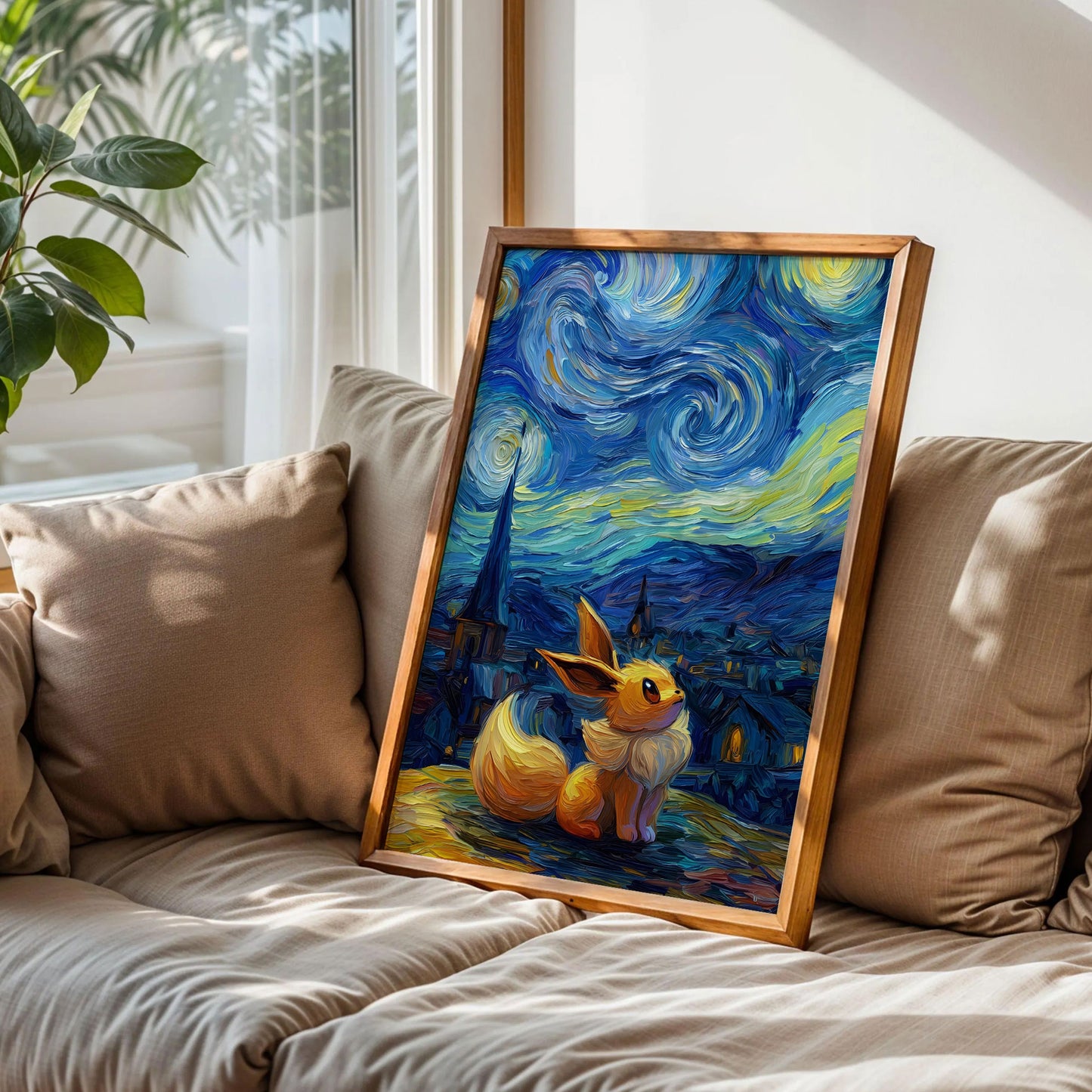 Eevee The Starry Night Poster