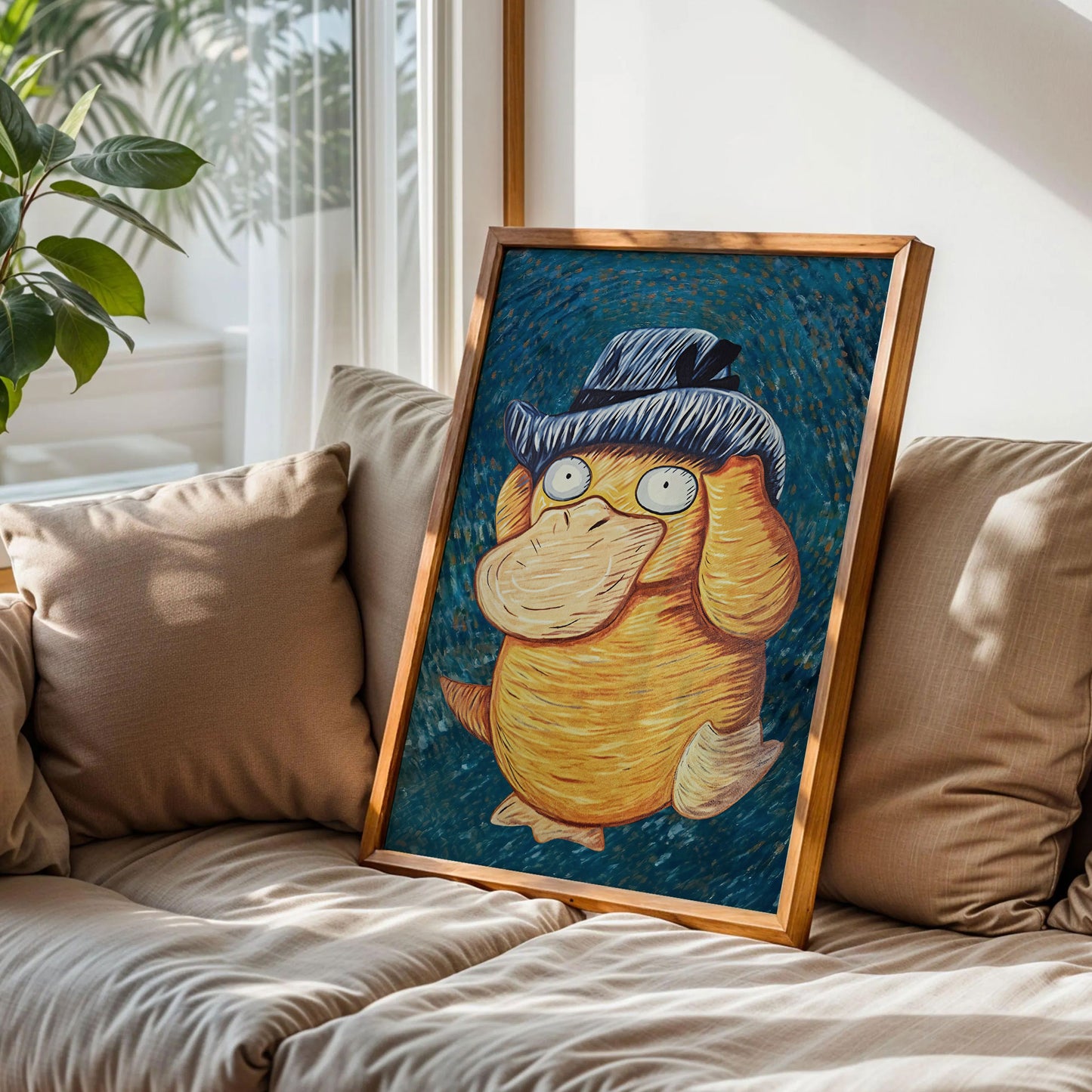Psyduck Van Gogh Art Print