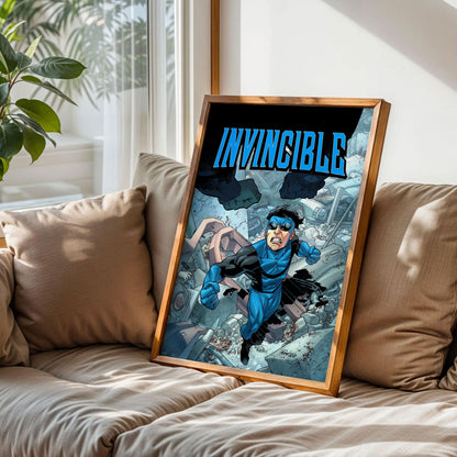 Dark Superhero Invincible Wall Art