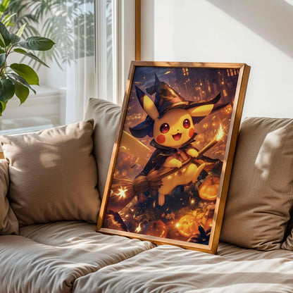 Pikachu Witch Wall Art