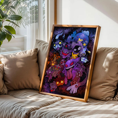 Gengar Squad Print Art