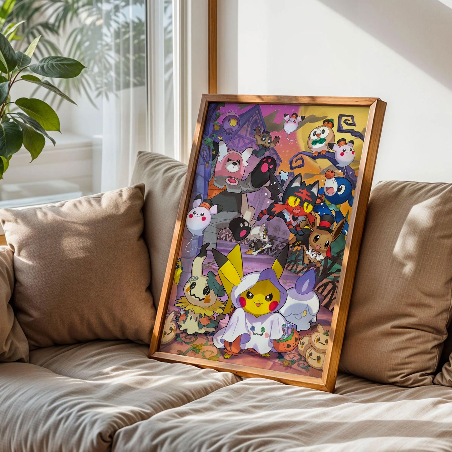 Sun and Moon Pokemon Print