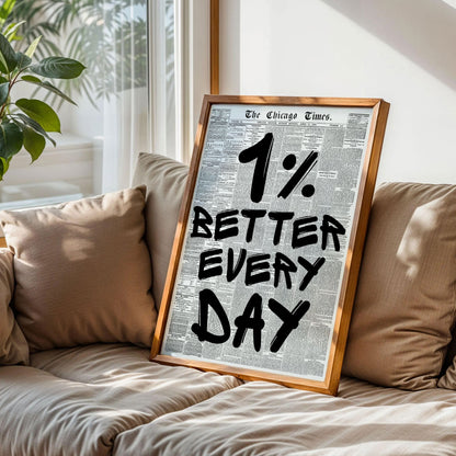 1% Better Every Day Poster