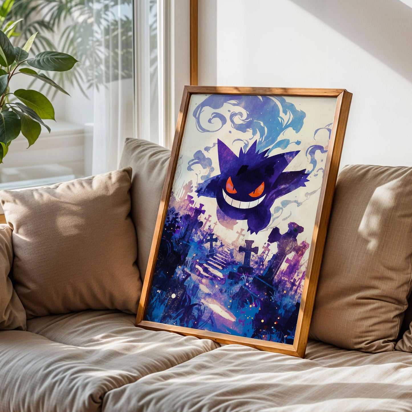 Gengar Pokémon Japanese Style Wall Art
