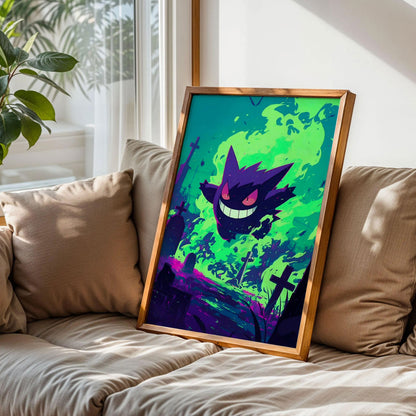 Gengar Pokemon Art Print