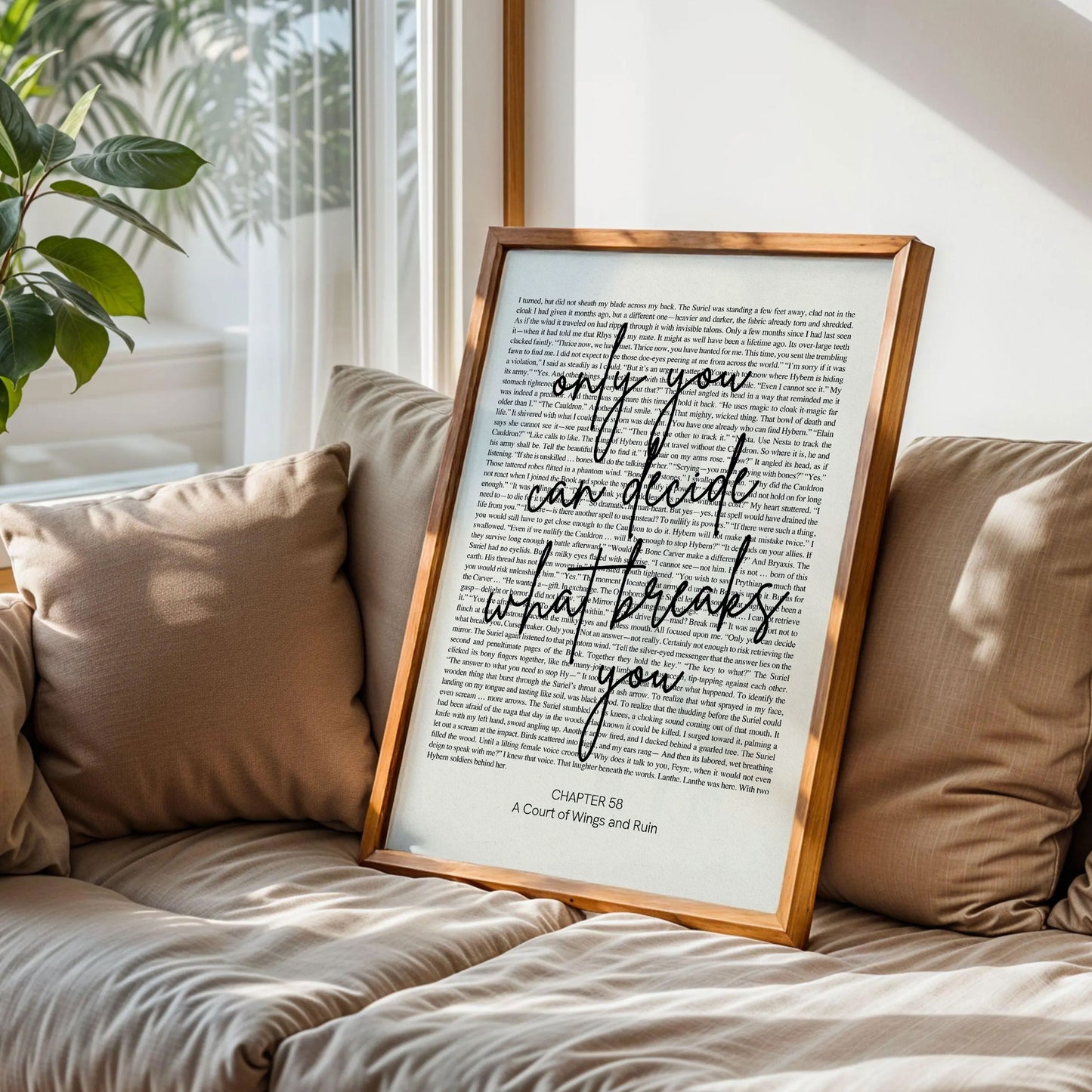 Only You Can Decide Bookish Wall Art