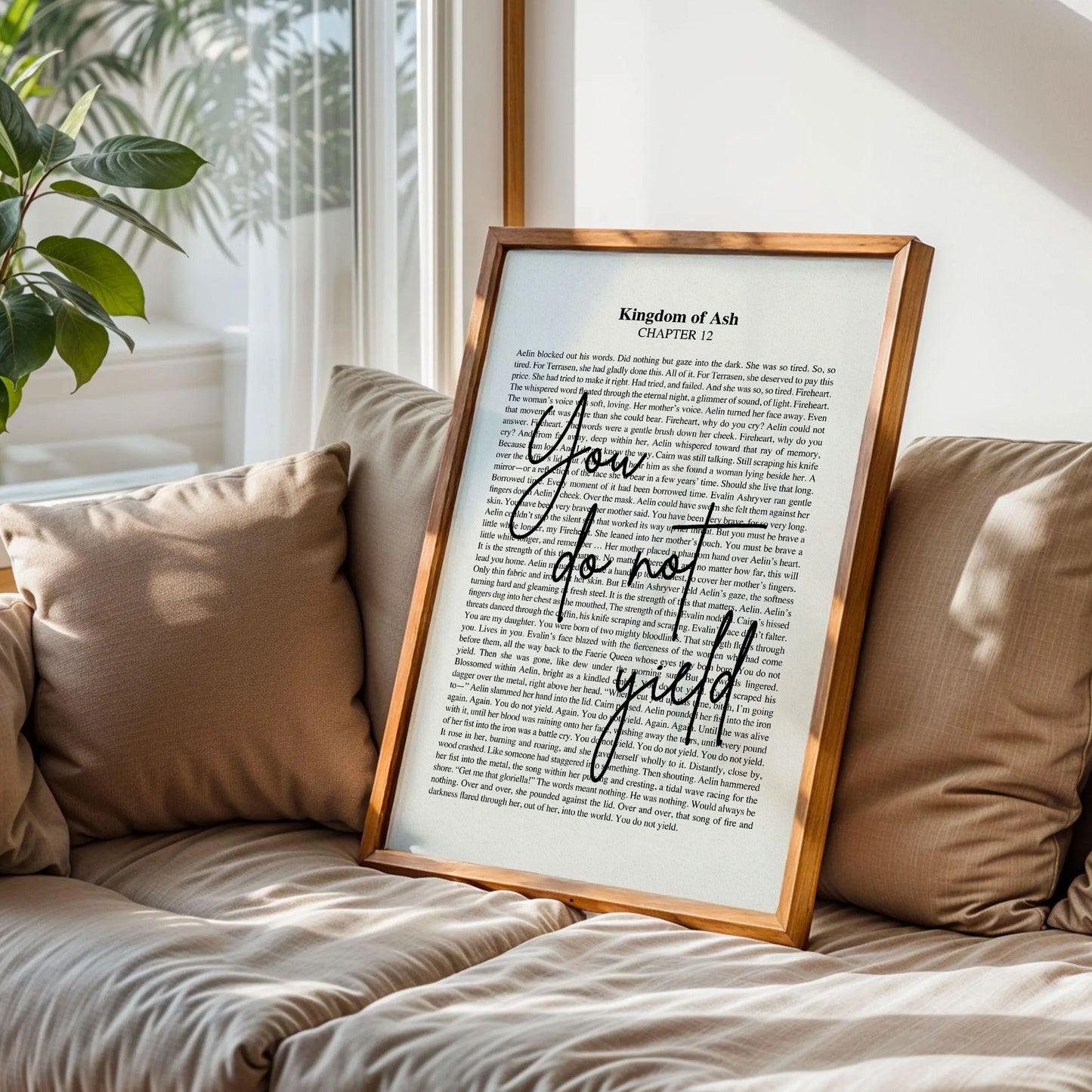 Retro You Do Not Yield Throne of Glass Print