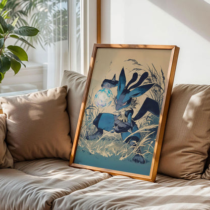 Pokémon Lucario Japanese Poster