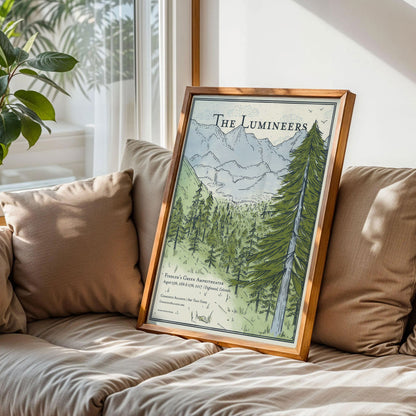 Pine Tree Landscape Poster