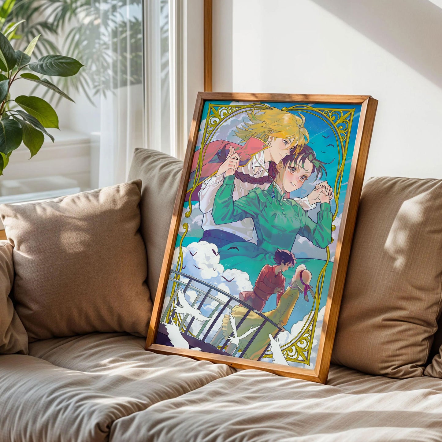 Howl's Moving Castle Studio Ghibli Poster