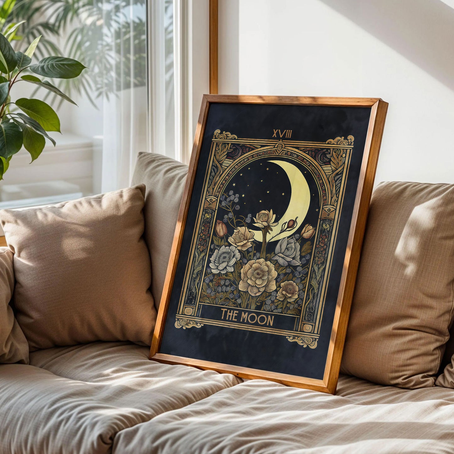 The Moon Tarot Card Print Art