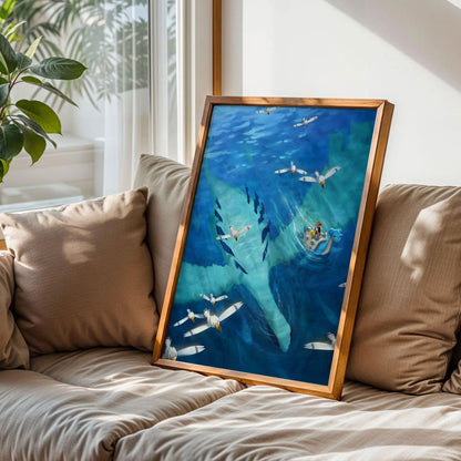 Lugia Ocean Birds Eye View Poster