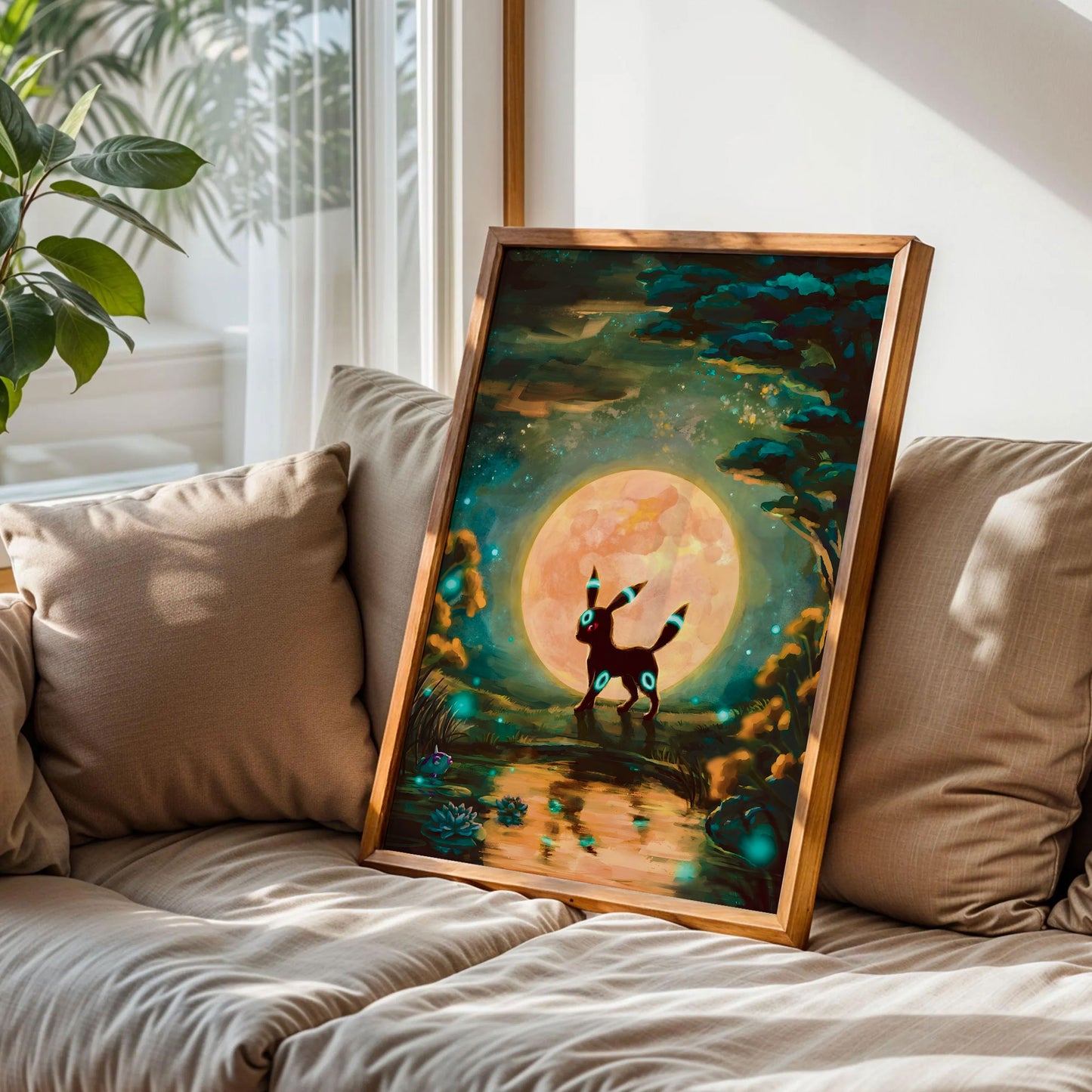 Shiny Umbreon at Full Moon Art