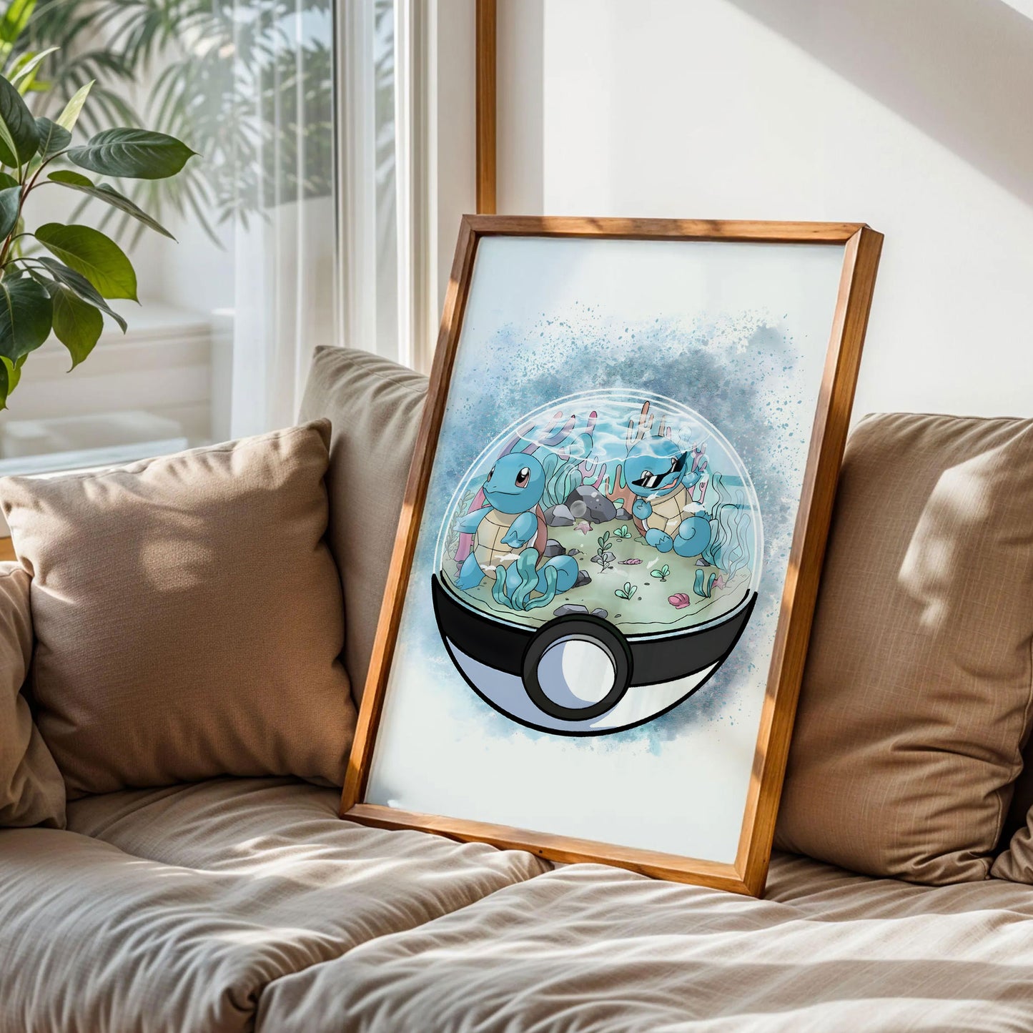 Squirtles Poké Ball Art Print