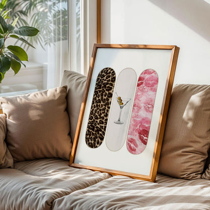 Stockholm Style Skate Decks Print