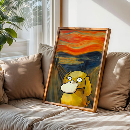 The Scream Psyduck Art