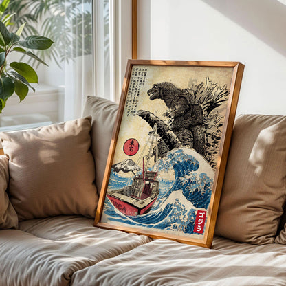 Godzilla Japanese Monster Poster