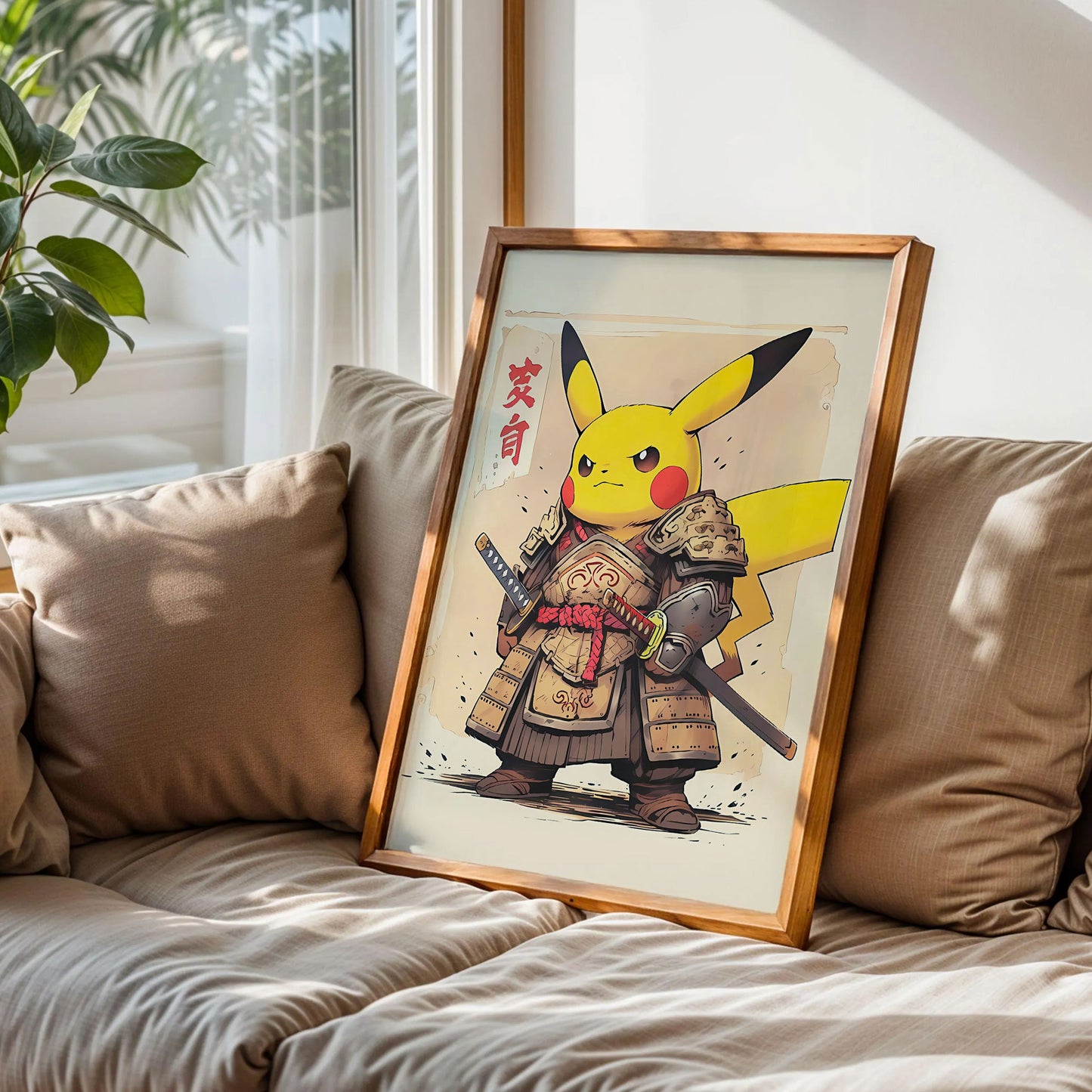 Pikachu Samurai Poster
