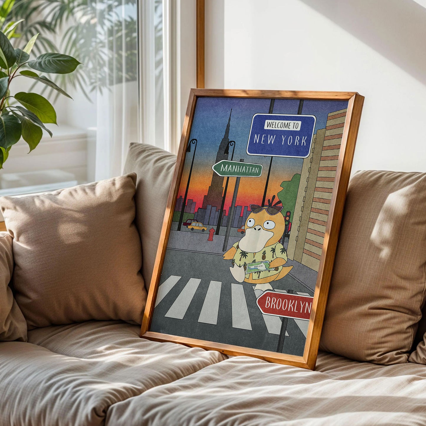 Psyduck Welcome to New York Poster
